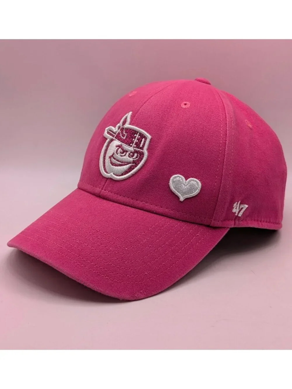 Fort Wayne TinCaps MiLB Hat Cap YOUTH Pink Minors Baseball Kids Hearts '47 Brand
